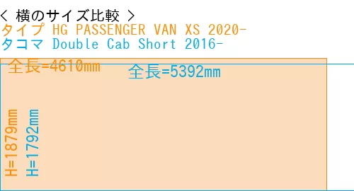 #タイプ HG PASSENGER VAN XS 2020- + タコマ Double Cab Short 2016-